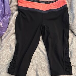 Tangerine Women's Athletic Shorts with Coral Waistband